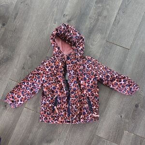 Kids Leopard Print Hooded Jacket